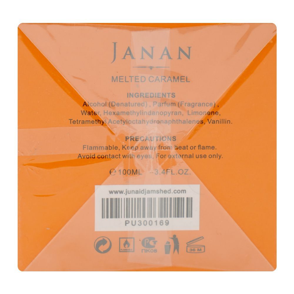 Junaid Jamshed J. Janan Melted Caramel, Eau De Parfum, 100ml | Nationwide | Fragrance For Men & Women