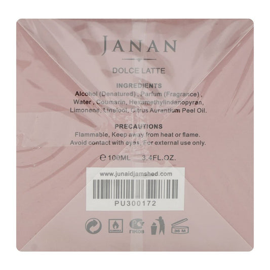 Junaid Jamshed J. Janan Dolce Latte, Eau De Parfum, 100ml | Nationwide | Fragrance For Men & Women