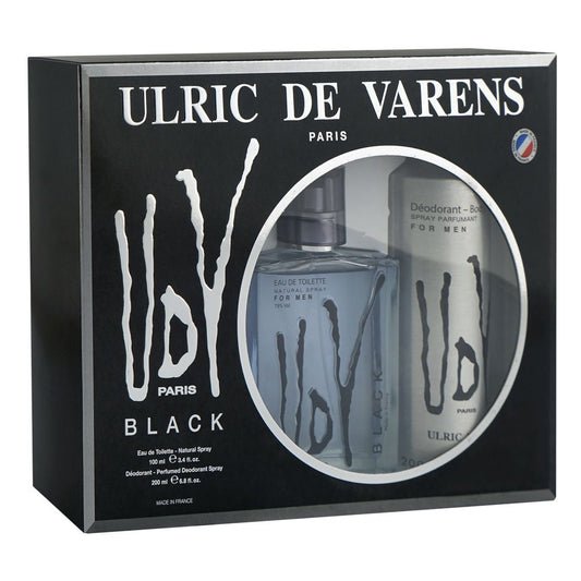 UDV Black Set For Men, Eau De Toilette 100ml + Deodorant 200ml | Paris | Fragrance For Men