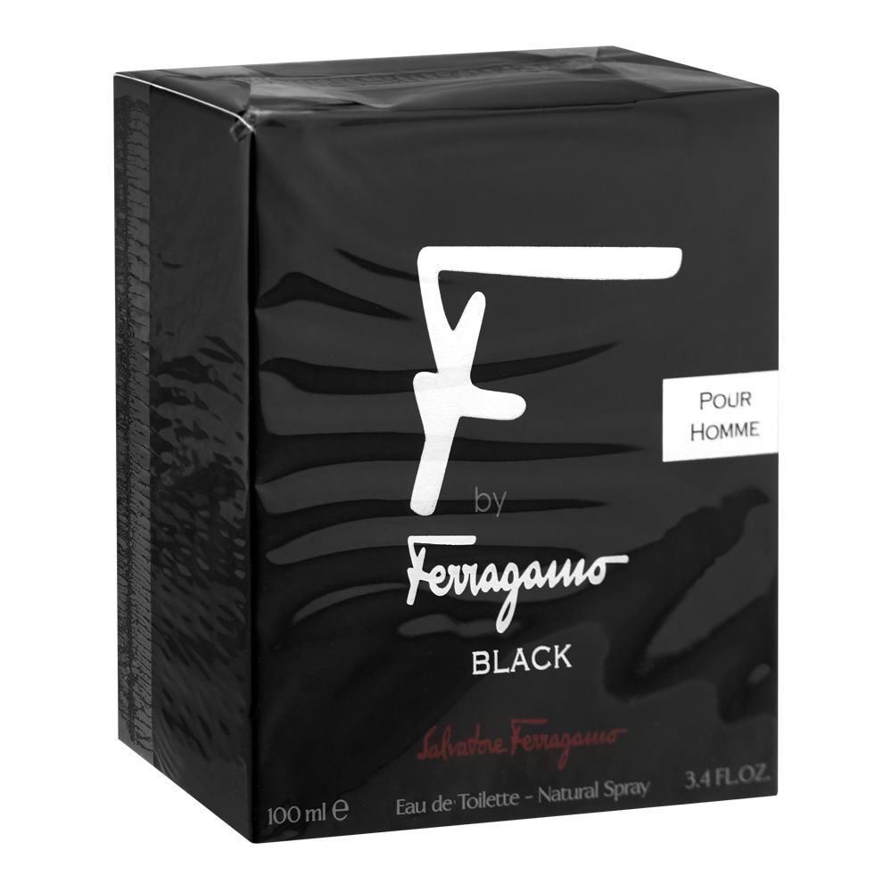 Salvatore Ferragamo F By Ferragamo Black Pour Homme, Eau De Toilette, 100ml | Italy | Fragrance For Men
