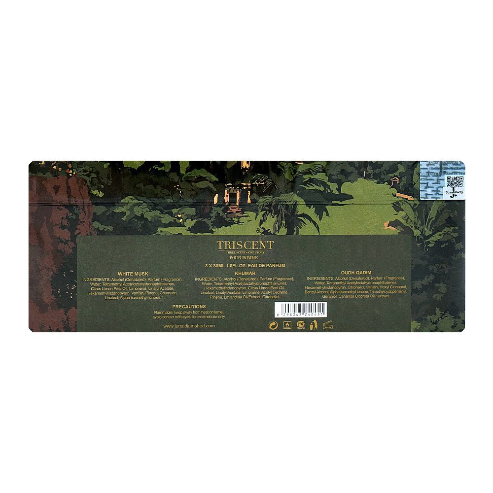 Junaid Jamshed J. Triscent Pour Homme Set 3x30ml | Nationwide | Fragrance For Men
