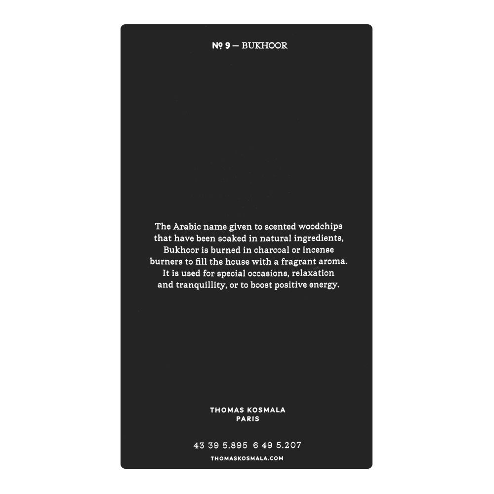 Thomas Kosmala No.9 Bukhoor, Eau De Parfum, 100ml | France | Fragrance For Men & Women