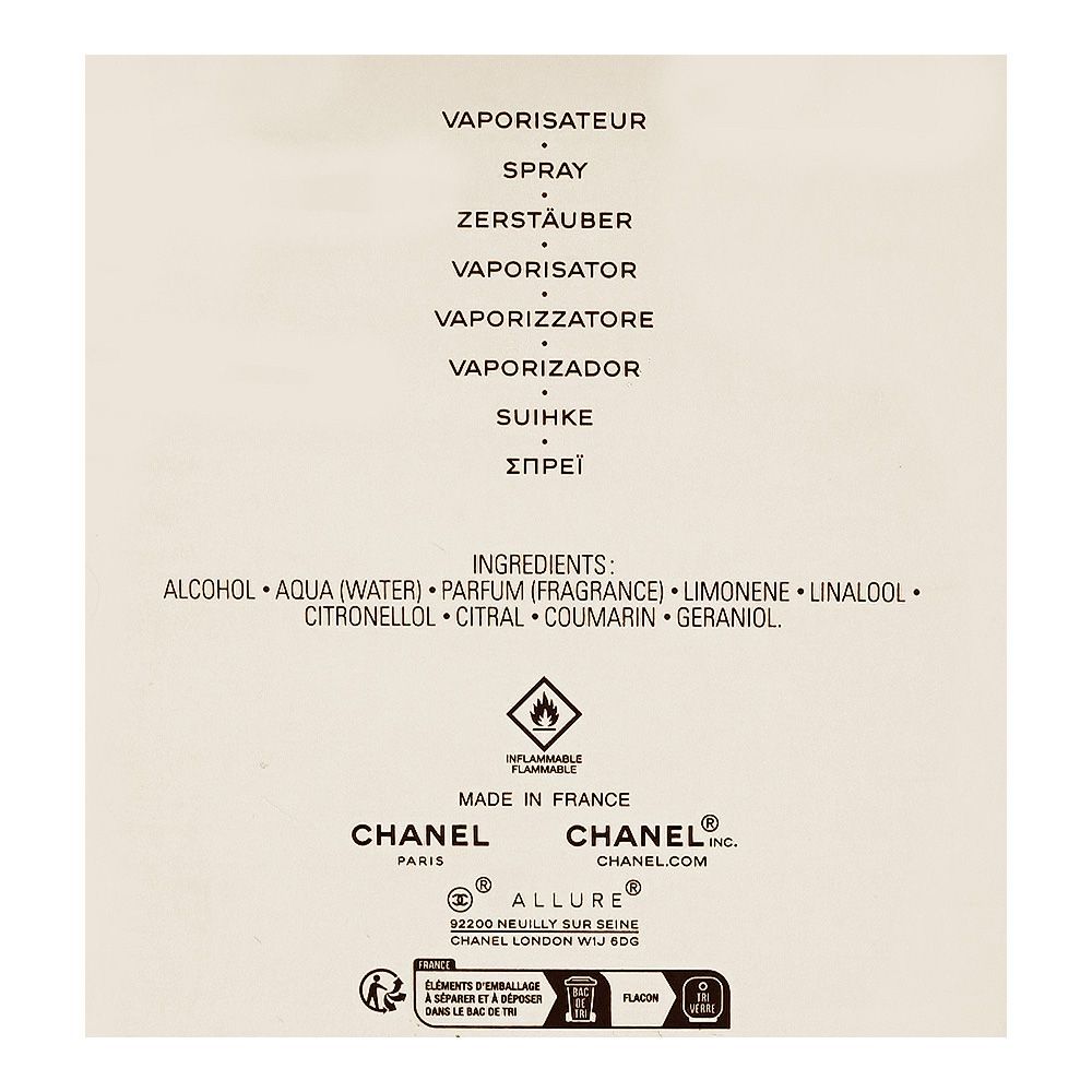 Chanel Allure Homme Edition Blanche, Eau De Parfum, 150ml | France | Fragrance For Men