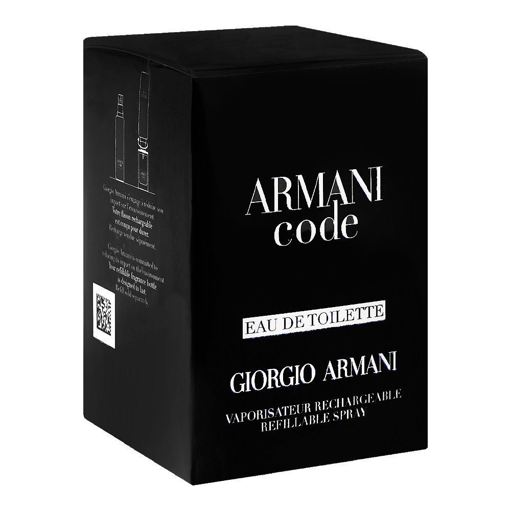 Giorgio Armani Code Pour Homme Refillable, Eau De Toilette, 30ml | France | Fragrance For Men