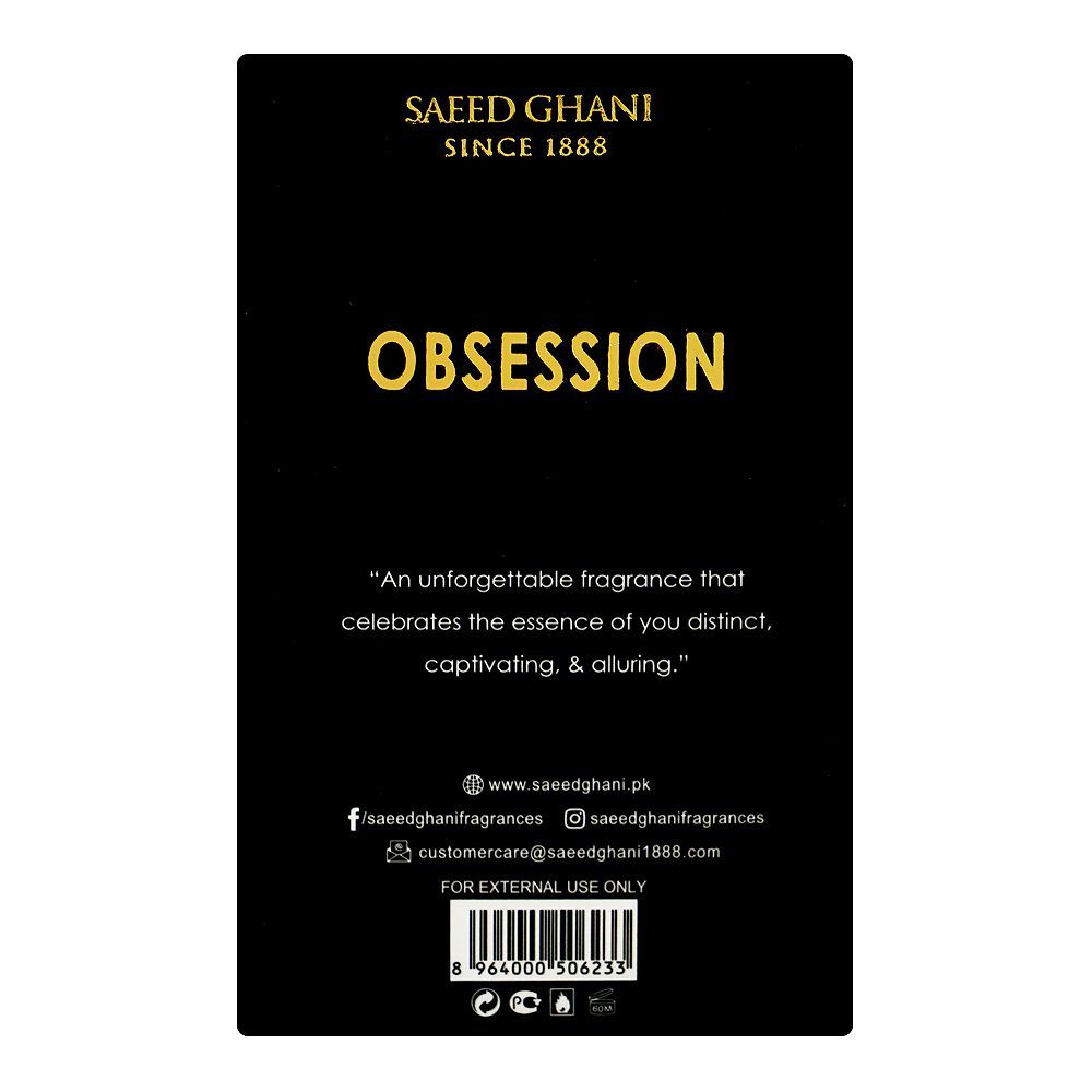 Saeed Ghani Obsession Parfum, 50ml | Nationwide | Fragrance For Men