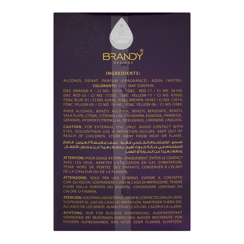 Brandy Designs Rose Oud Artisan, Eau De Parfum, 100ml | United Arab Emirates | Fragrance For Men & Women