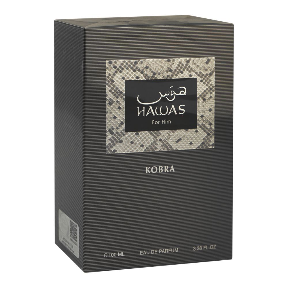 Rasasi Hawas Kobra For Him, Eau De Parfum, 100ml | United Arab Emirates | Fragrance For Men