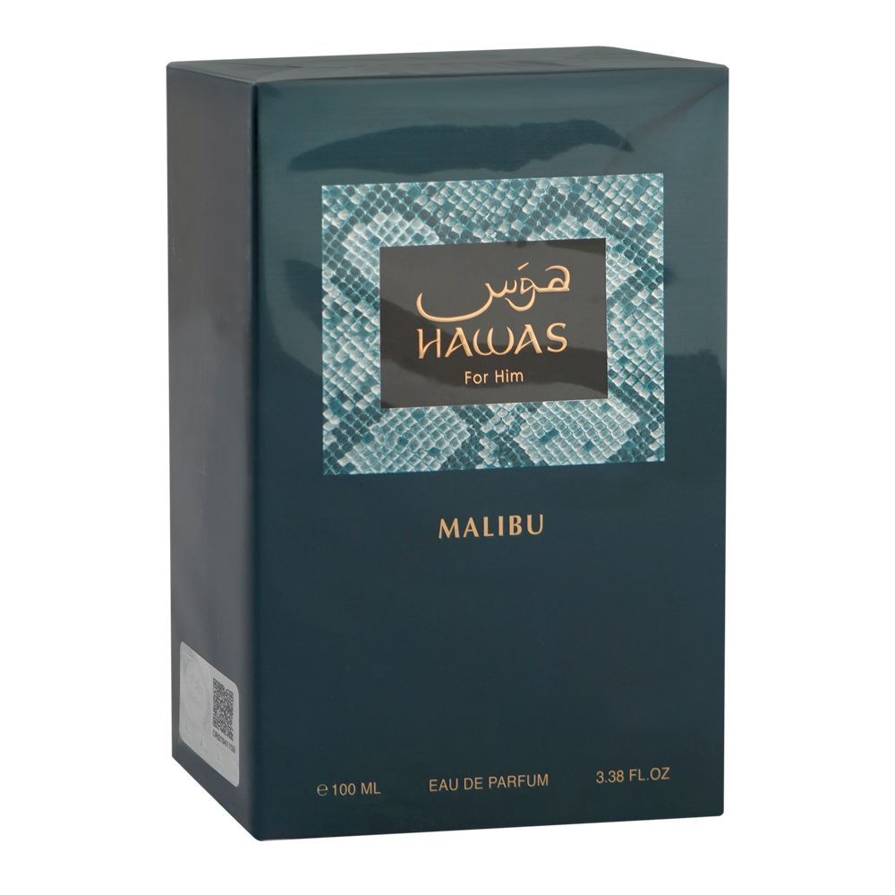 Rasasi Hawas Malibu For Him, Eau De Parfum, 100ml | United Arab Emirates | Fragrance For Men
