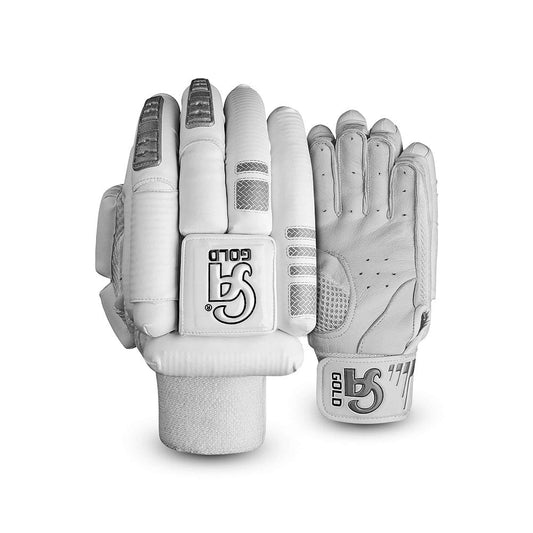 CA Cricket Batting Gloves - Gold Dragon For Adults - Right Handed White/Silver | CA Cricket Batting Gloves | Cricket