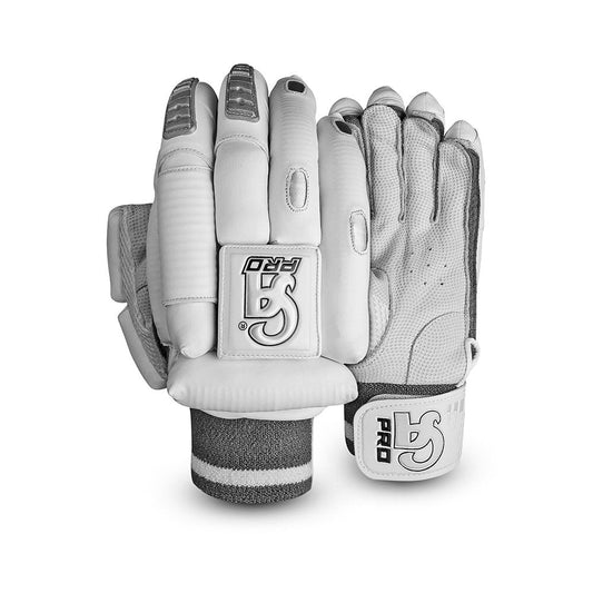 CA Cricket Batting Gloves - Pro Dragon For Adults - Left Handed White/Silver | CA Cricket Batting Gloves | Cricket