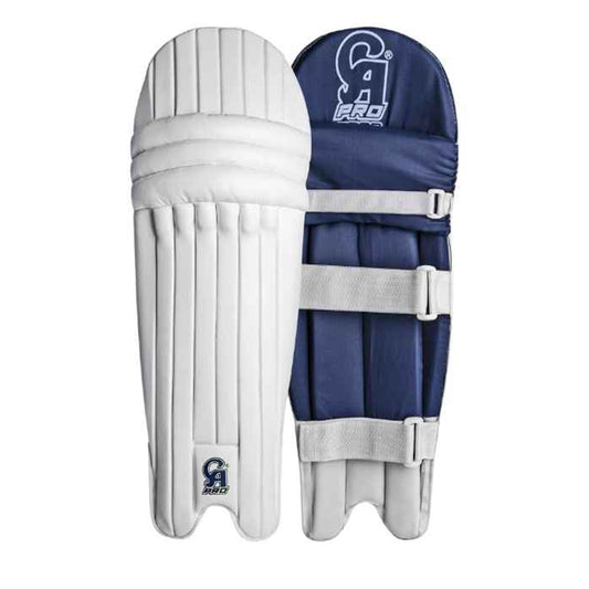 CA Cricket Batting Pad - Pro 2000 For Adults- Right Handed White/Blue | CA Cricket Batting Pad | Cricket