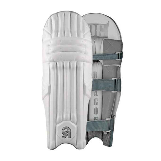 CA Cricket Batting Pad - Gold Dragon Right Handed White/Grey | CA Cricket Batting Pad | Cricket