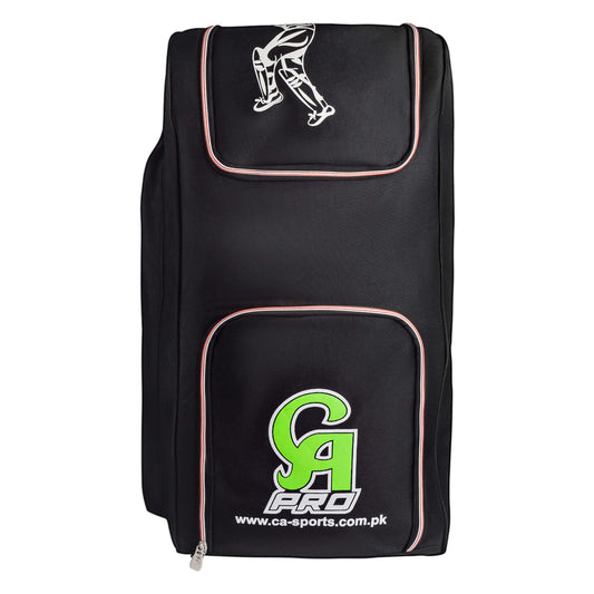 CA Cricket Kit Bag - PRO Junior Duffle Black/Green | CA Cricket Kit Bag | Cricket