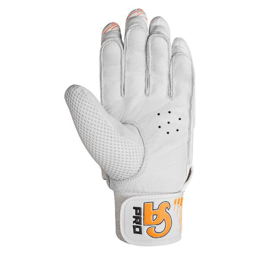 CA Batting Gloves - Pro 5000 for Adults- Left Handed White/Orange | CA Cricket Batting Gloves | Cricket