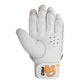 CA Cricket Batting Gloves - PRO 5000 For Adults- Right Handed White/Orange | CA Cricket Batting Gloves | Cricket