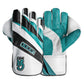 CA Cricket Wicket Keeping Gloves - PRO 10000 Right Handed White/Cyan | CA Cricket Batting Gloves | Cricket