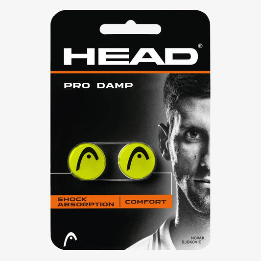 Head Tennis Racket Dampener - Pro Dampener 2Pcs Set - Yellow | Head Tennis Racket Dampener | Tennis Racket Dampener