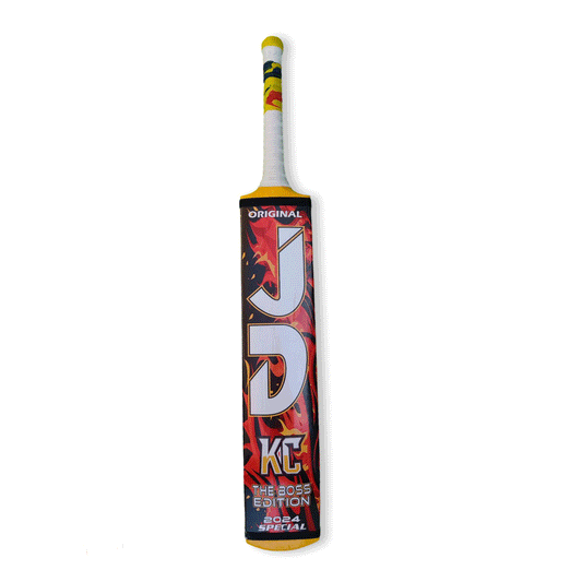 JD Cricket Tapeball Bat - KC Boss Edition Srilankan Coconut Wood Orange | JD Cricket Tapeball Bat | Cricket