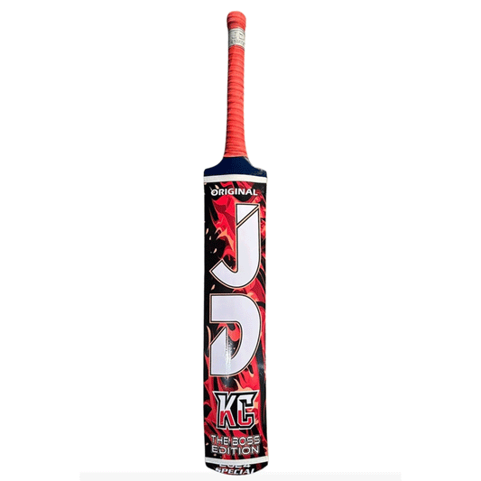 JD Cricket Tapeball Bat - KC Boss Edition Srilankan Coconut Wood Red | JD Cricket Tapeball Bat | Cricket