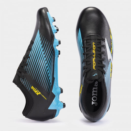 JOMA Football Spikes Men - Propulsion FG Black/Blue | Joma Men Shoes | Running Shoes
