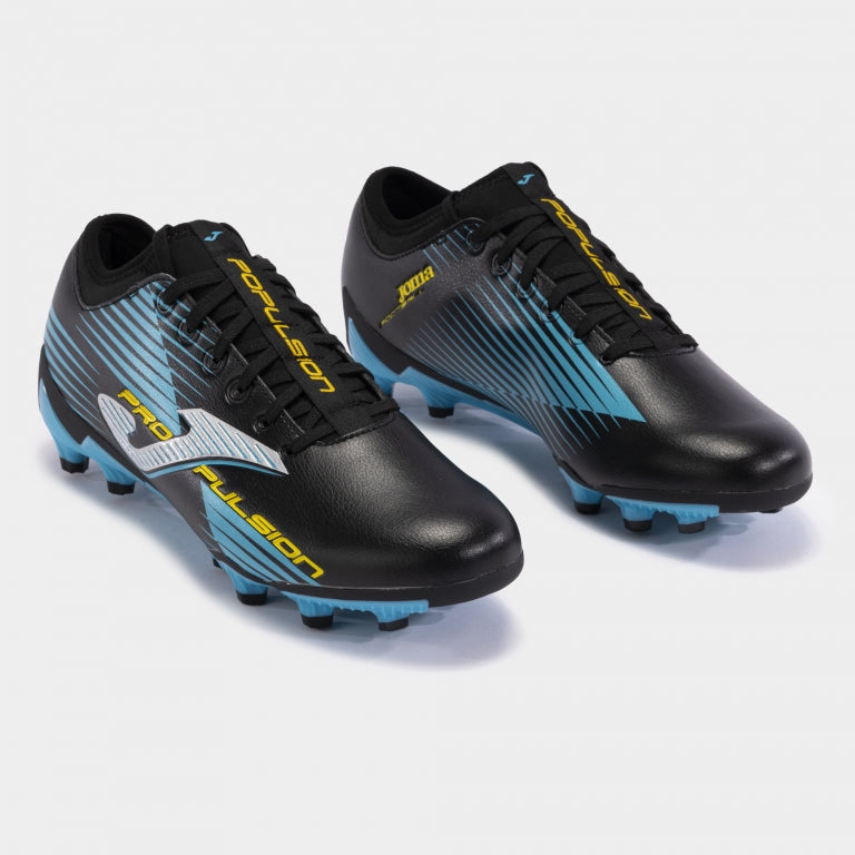 JOMA Football Spikes Men - Propulsion FG Black/Blue | Joma Men Shoes | Running Shoes