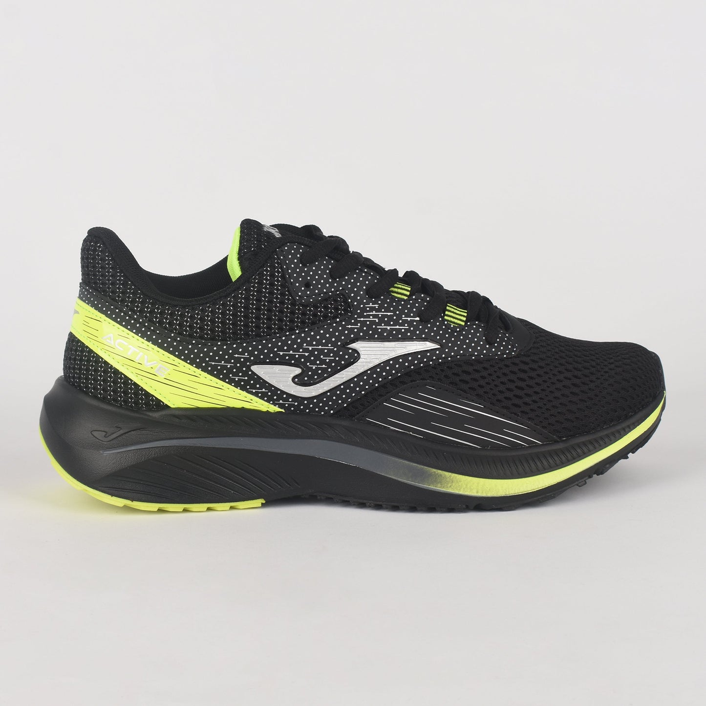 JOMA Mens Running Shoes - Active Negro 2431 Black/Yellow | Joma Men Shoes | Running Shoes