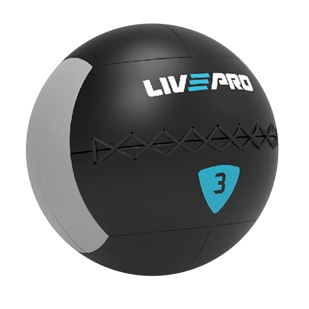 Livepro Wall Ball 3kg Black/Gray- LP8100-03 | Liveup Gym Ball | Gym Ball