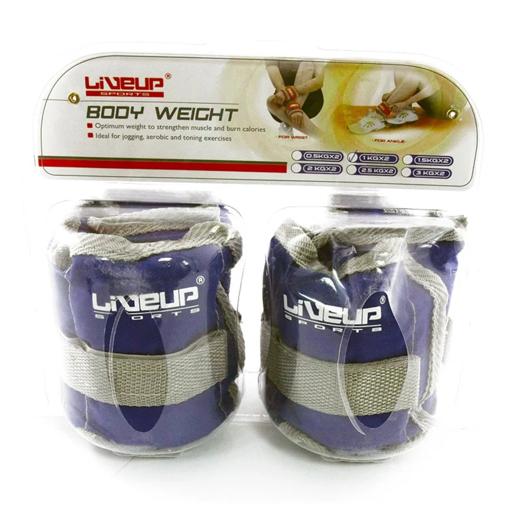 Liveup Wrist & Ankle Weight 1KG Pair LS3011 | Liveup Body Weight | Body Weight