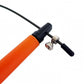 Liveup Steel Wire With Plastic Handle Orange/Black- LS3122 | Liveup Skipping Jump Rope | Skipping Jump Rope