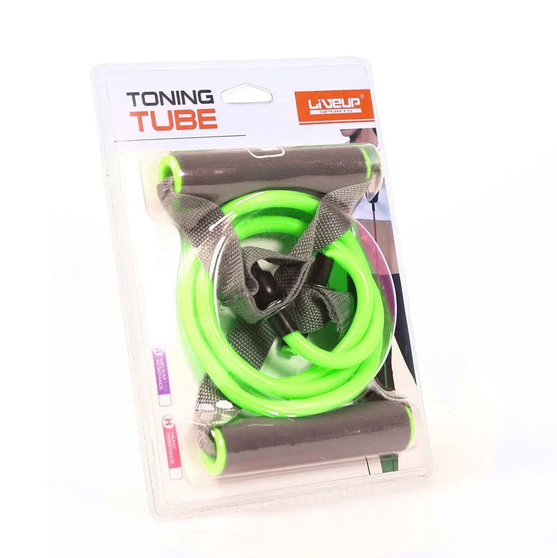 Liveup Resistance Tube Band Green Medium LS3201 | Liveup Toning Tube | Toning Tube