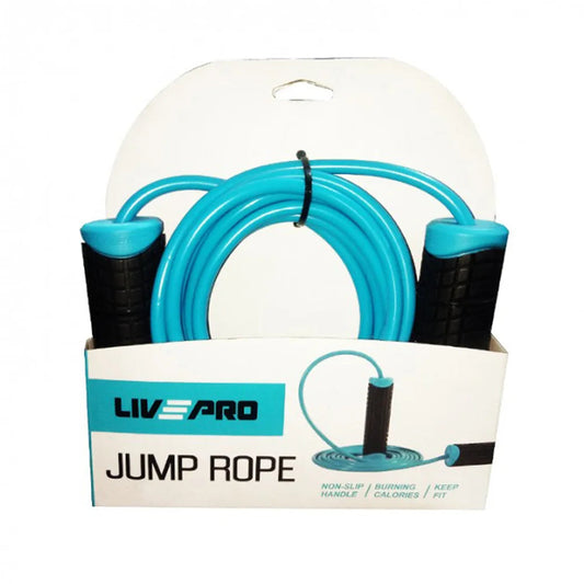 Livepro Skipping Jump Rope PVC Wire + Handle Blue - LP8286 | Livepro Jump Rope | Jump Rope