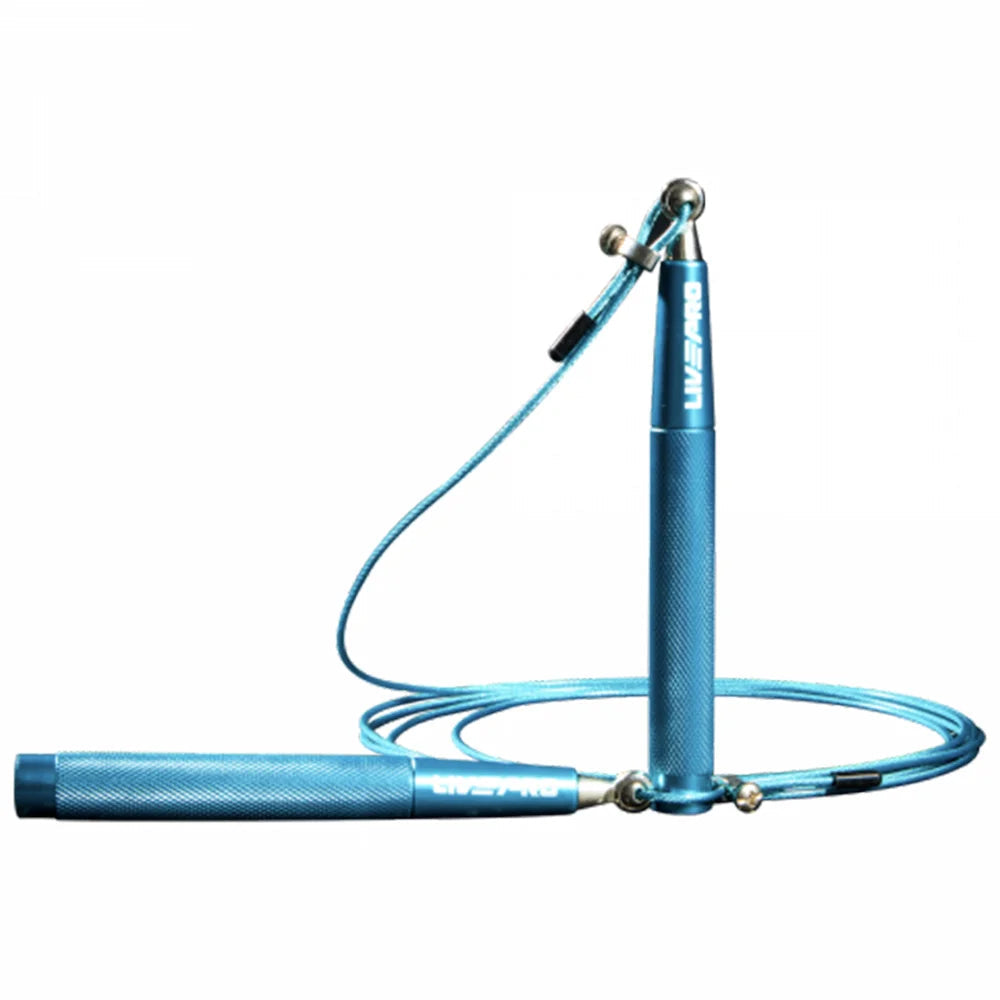 Livepro Weighted Speed Skipping Jump Rope Steel Wire + Steel Handle 185G - Blue LP8283 | Livepro Jump Rope | Jump Rope