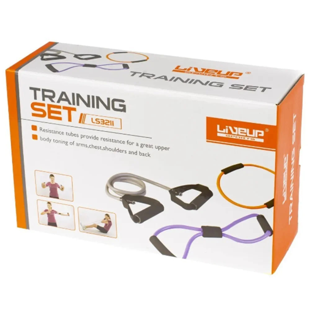 Liveup Resistance Tube Set 03pcs Training Toning Tubes LS3211 | Liveup Toning Tube | Toning Tube