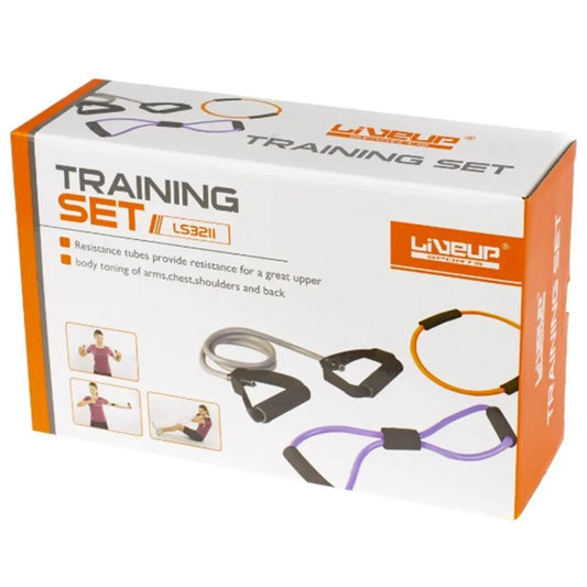 Liveup Resistance Tube Set 03pcs Training Toning Tubes LS3211 | Liveup Toning Tube | Toning Tube