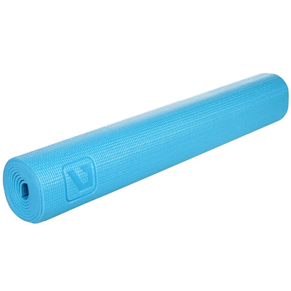 Liveup Exercise Yoga Mat PVC 4mm Blue LS3231 | Liveup Multipurpose Stretch Matt | Stretch Matt