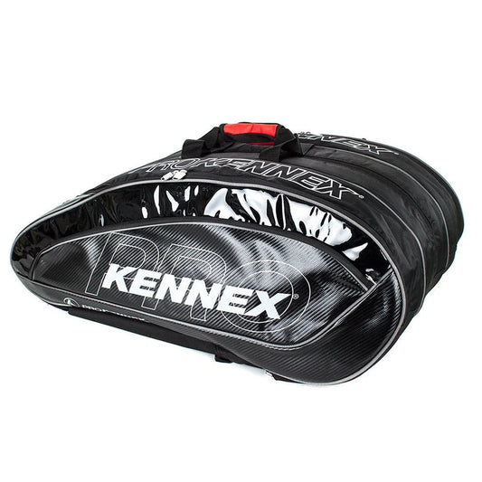 PROKENNEX Tennis Kit Bag - Shadow Bag - 03 Chamber For 9 Rackets Black/Grey | Prokennex Tennis Kit Bag | Tennis Kit Bag