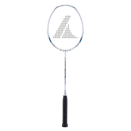 PROKENNEX Badminton Racket - Thunder 7004 - Strung White/Blue | Prokennex Tennis Racket | Tennis Racket