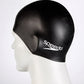 Speedo Swimming Cap Silicone Cap Plain Flat Swim Cap Adults - Black | Speedo Adult Cap | Swimming Cap