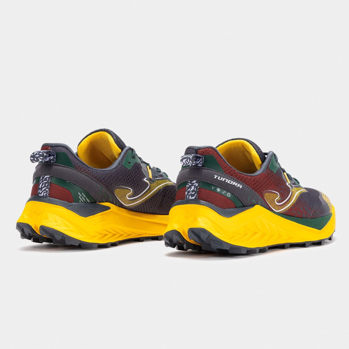 JOMA Mens Trail Running Shoes - Tundra 2511 Black/Maroon | Joma Men Shoes | Running Shoes