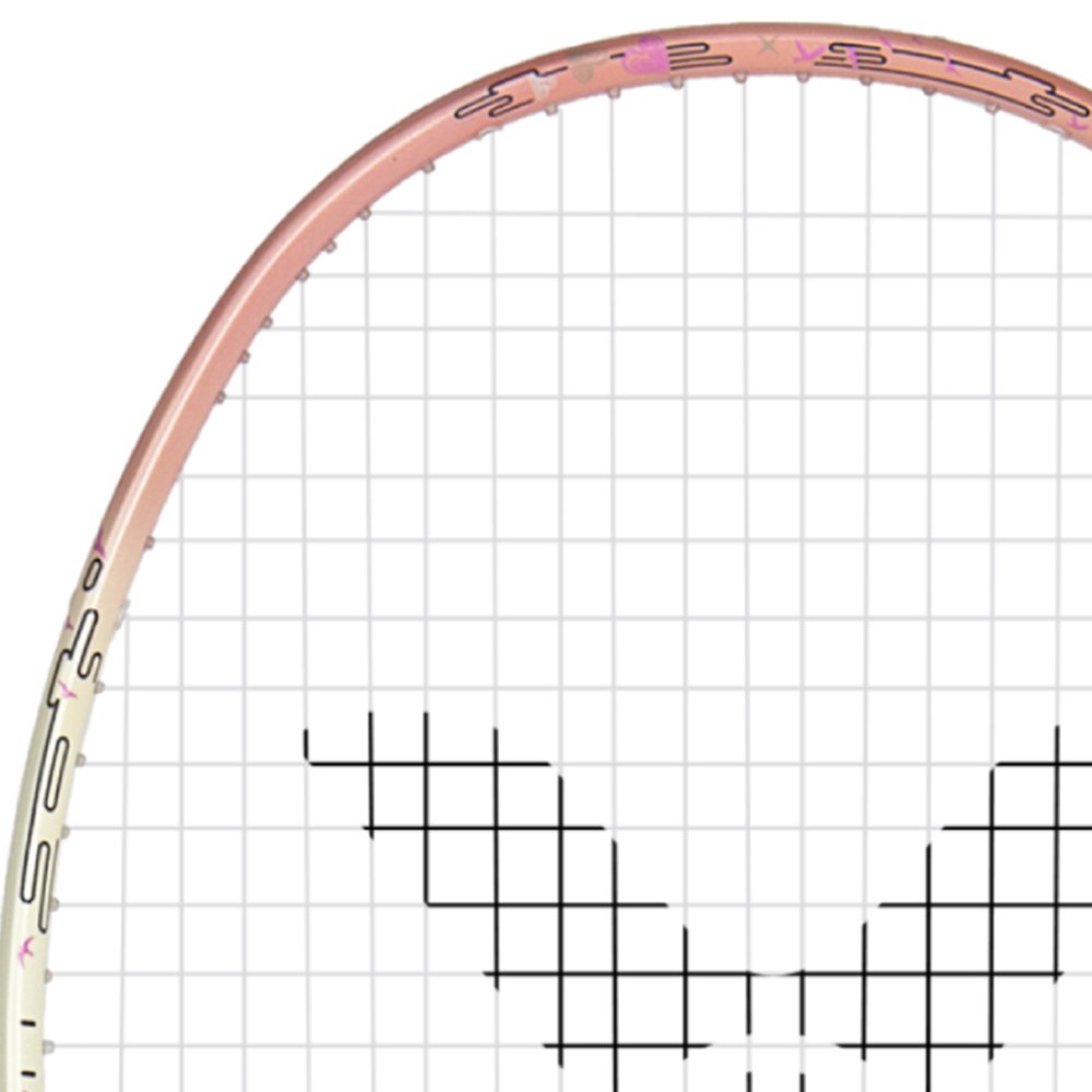 Victor Badminton Racket - Jet Speed S99 - 4U 28LBS Strung - Pink/Cream | Victor Badminton Racket | Badminton