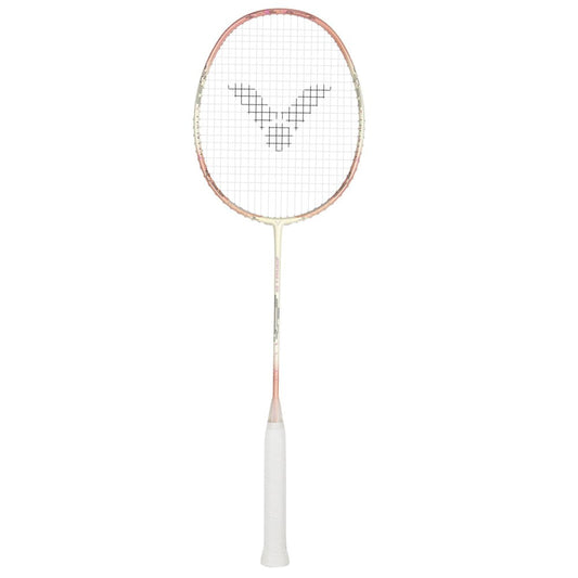 Victor Badminton Racket - Jet Speed S99 - 4U 28LBS Strung - Pink/Cream | Victor Badminton Racket | Badminton
