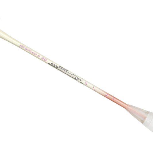 Victor Badminton Racket - Jet Speed S99 - 4U 28LBS Strung - Pink/Cream | Victor Badminton Racket | Badminton