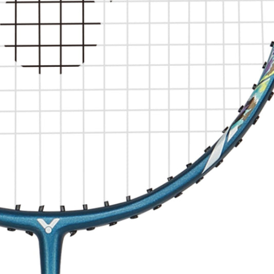 Victor Badminton Racket - Aura Speed 130CL 4U Strung Cyan/Blue | Victor Badminton Racket | Badminton