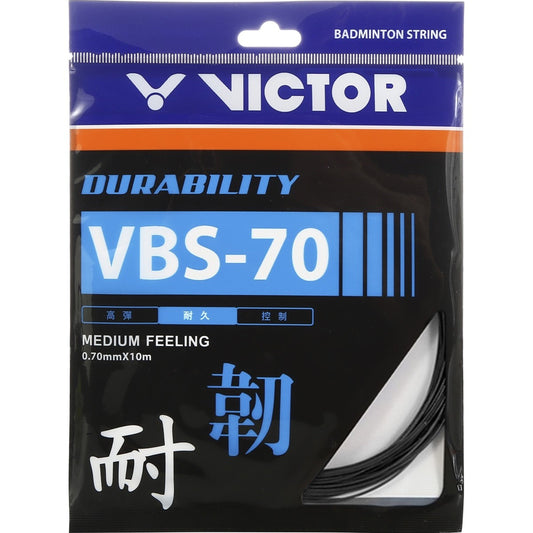 VICTOR Badminton String - VBS-70 Black | VICTOR Badminton String | Badminton String
