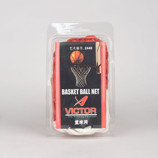 VICTOR Basketball Net - 2440 RED/WHT | Victor Badminton Net | Badminton Net