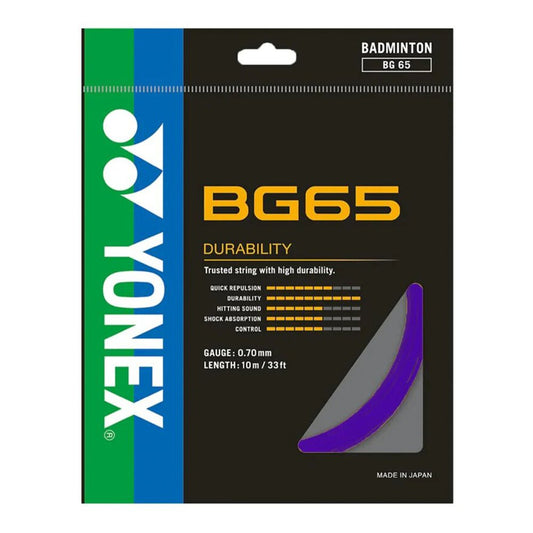 Yonex Badminton String - BG 65 - Training Gutt - Lavender | Yonex Badminton String | Badminton String