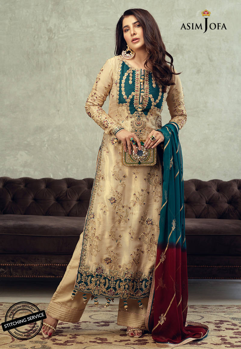 AJLE-22 |  Asim Jofa Chiffon Collection 2021 Limited Edition Vol 2 | Unstitched Embroidered Chiffon Suits