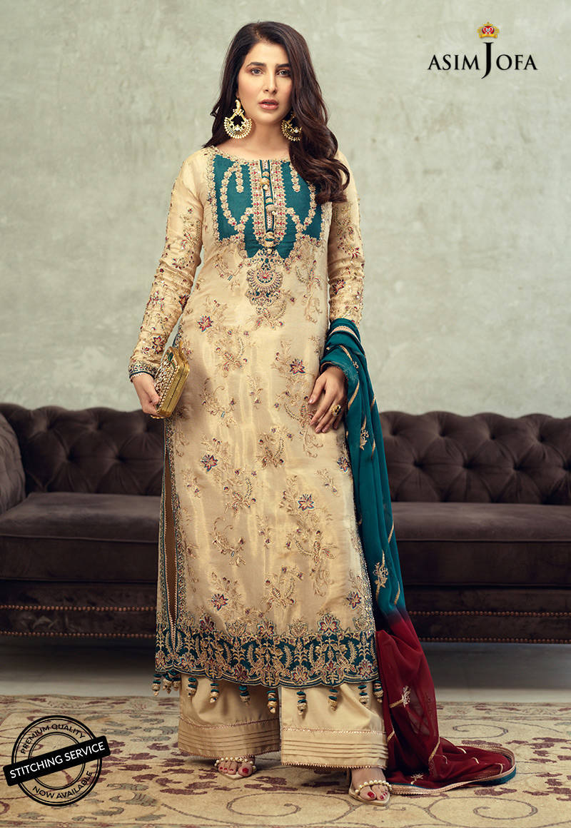 AJLE-22 |  Asim Jofa Chiffon Collection 2021 Limited Edition Vol 2 | Unstitched Embroidered Chiffon Suits