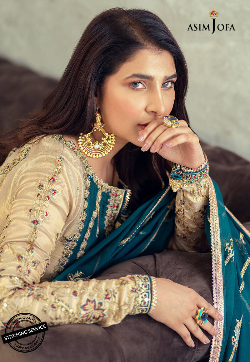 AJLE-22 |  Asim Jofa Chiffon Collection 2021 Limited Edition Vol 2 | Unstitched Embroidered Chiffon Suits