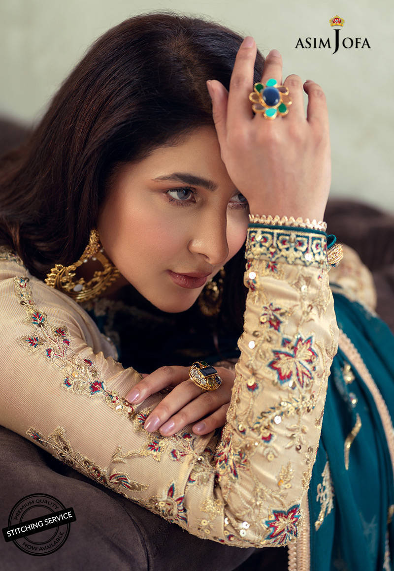 AJLE-22 |  Asim Jofa Chiffon Collection 2021 Limited Edition Vol 2 | Unstitched Embroidered Chiffon Suits